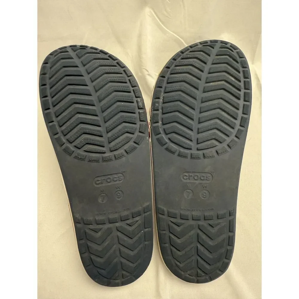 Mens Crocs Bayaband Slide Sandals Blue 205392 Blue Slip On Shoes Mens 7 Women 9‎